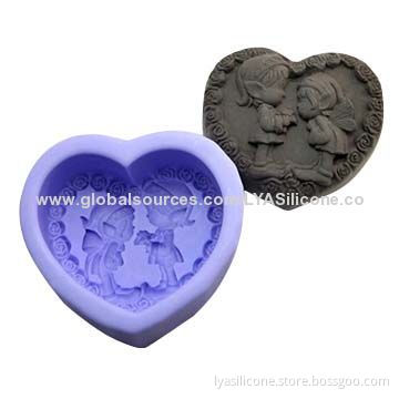 2014 Popular Handmade Silicone Soap Molds, 3D Shape, Good Promotional and Christmas Gift
